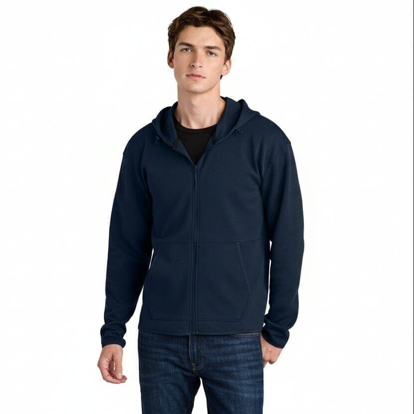 Double-Knit Kapuzenjacke Mit Reißverschluss Vandhlr Summit Navy S 