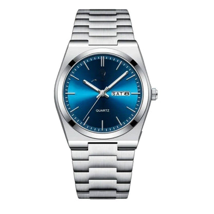Essenza 40mm Uhr - Wasserdicht | Edelstahl Vandhlr Silber Blau 