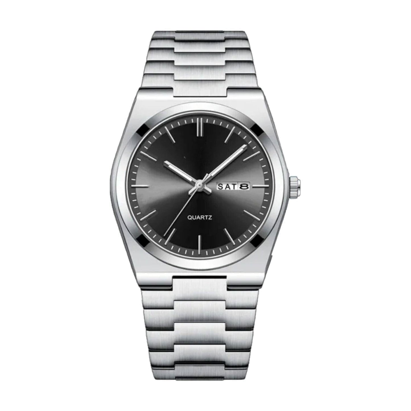 Essenza 40mm Uhr - Wasserdicht | Edelstahl Vandhlr Silber Schwarz 