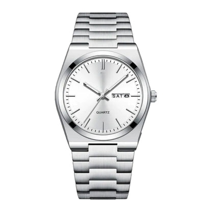 Essenza 40mm Uhr - Wasserdicht | Edelstahl Vandhlr Silber Weiß 