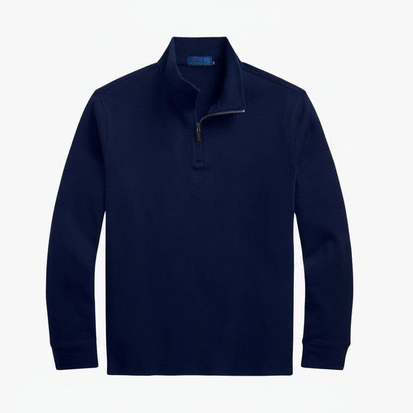 Estate-Rib Pullover Mit Viertel-Reißverschluss Vandhlr Kieferngrün meliert S 