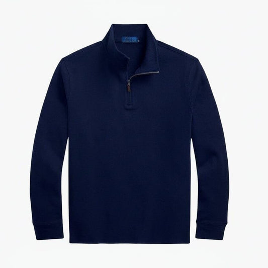 Estate-Rib Pullover Mit Viertel-Reißverschluss Vandhlr Kieferngrün meliert S 