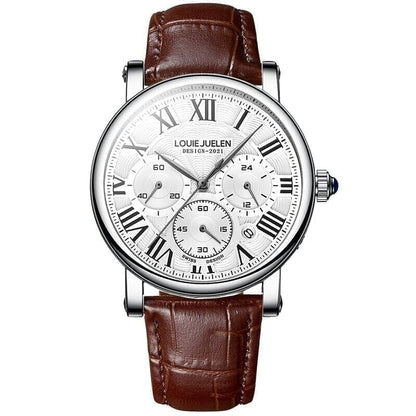 Executive Klassik Herrenuhr Vandhlr Silber mit Wetter 