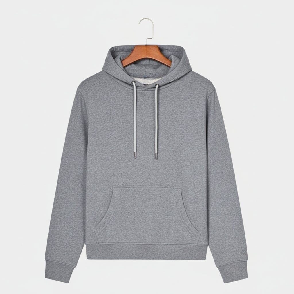 Felpa Essential Shirt - Premium Baumwoll-Sweatshirt Vandhlr Hellgrau S 
