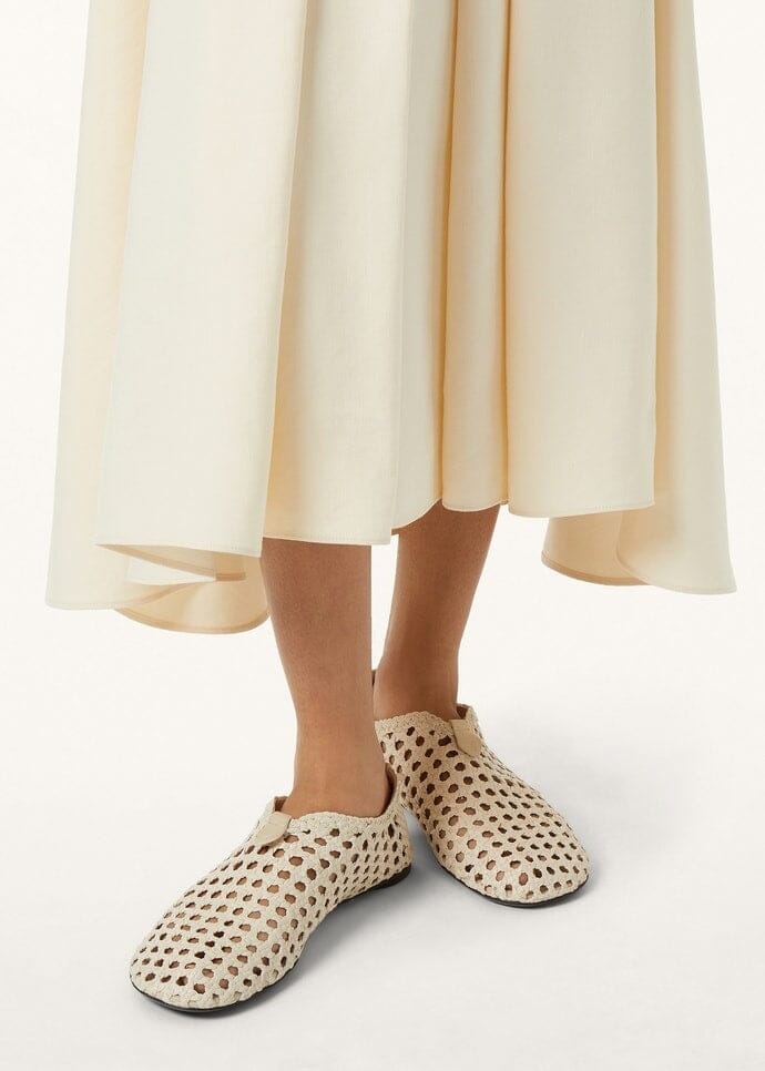 Flacher Slipper Floaty Damen - Buttery Beige Vandhlr 