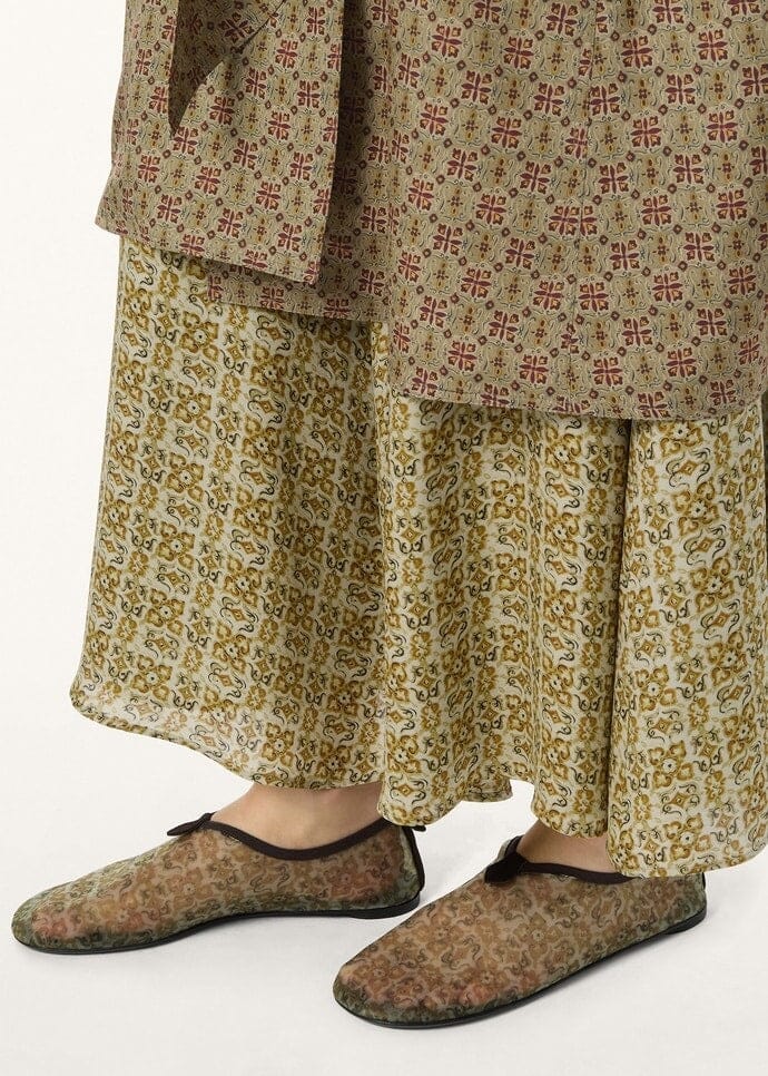 Flacher Slipper Floaty Damen - Light Olive/burnt Orange Vandhlr 