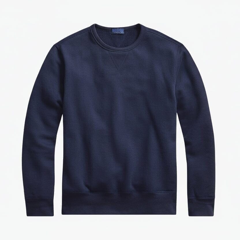 Fleece Sweatshirt Aus Baumwollmischung Vandhlr Marineblau S 