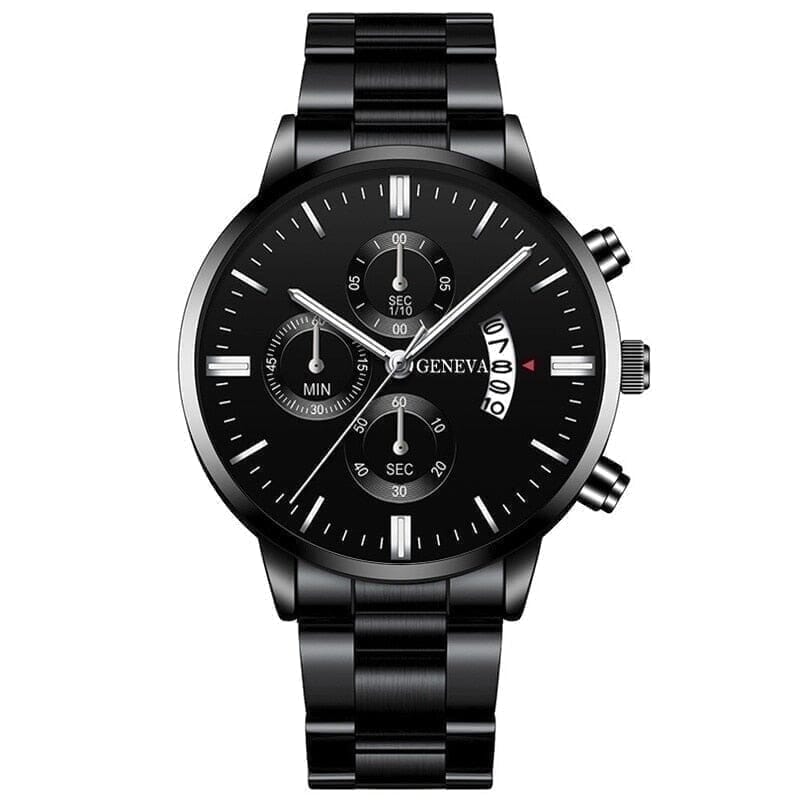 Geneva Diplomacy Herrenuhr Vandhlr Geneva Schwarz Silber 