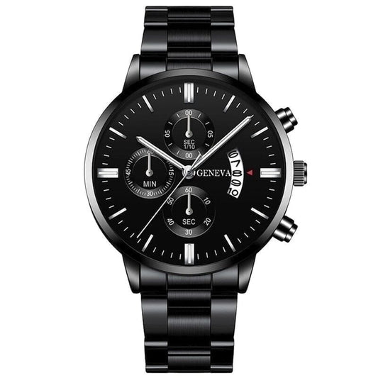 Geneva Diplomacy Herrenuhr Vandhlr Geneva Schwarz Silber 