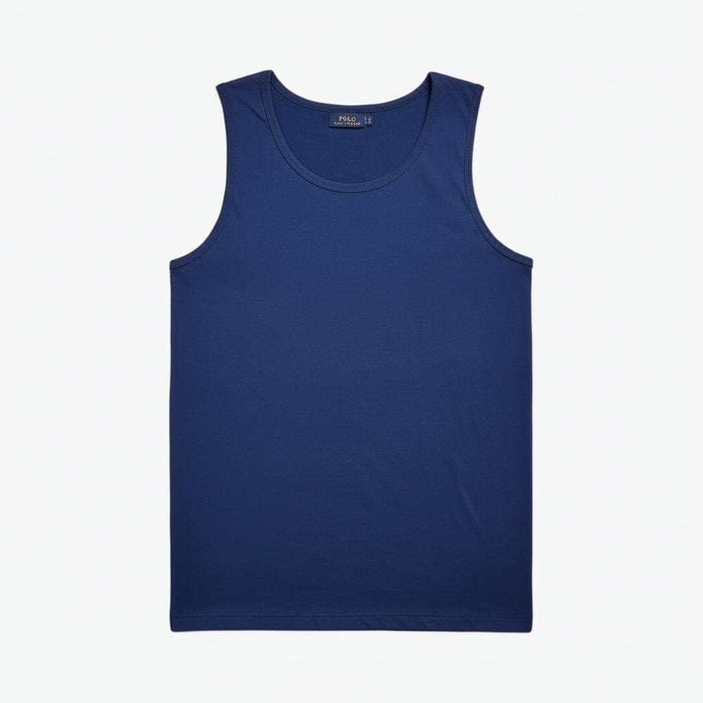 Gewaschenes Jersey Tank-Top Vandhlr Marineblau S 