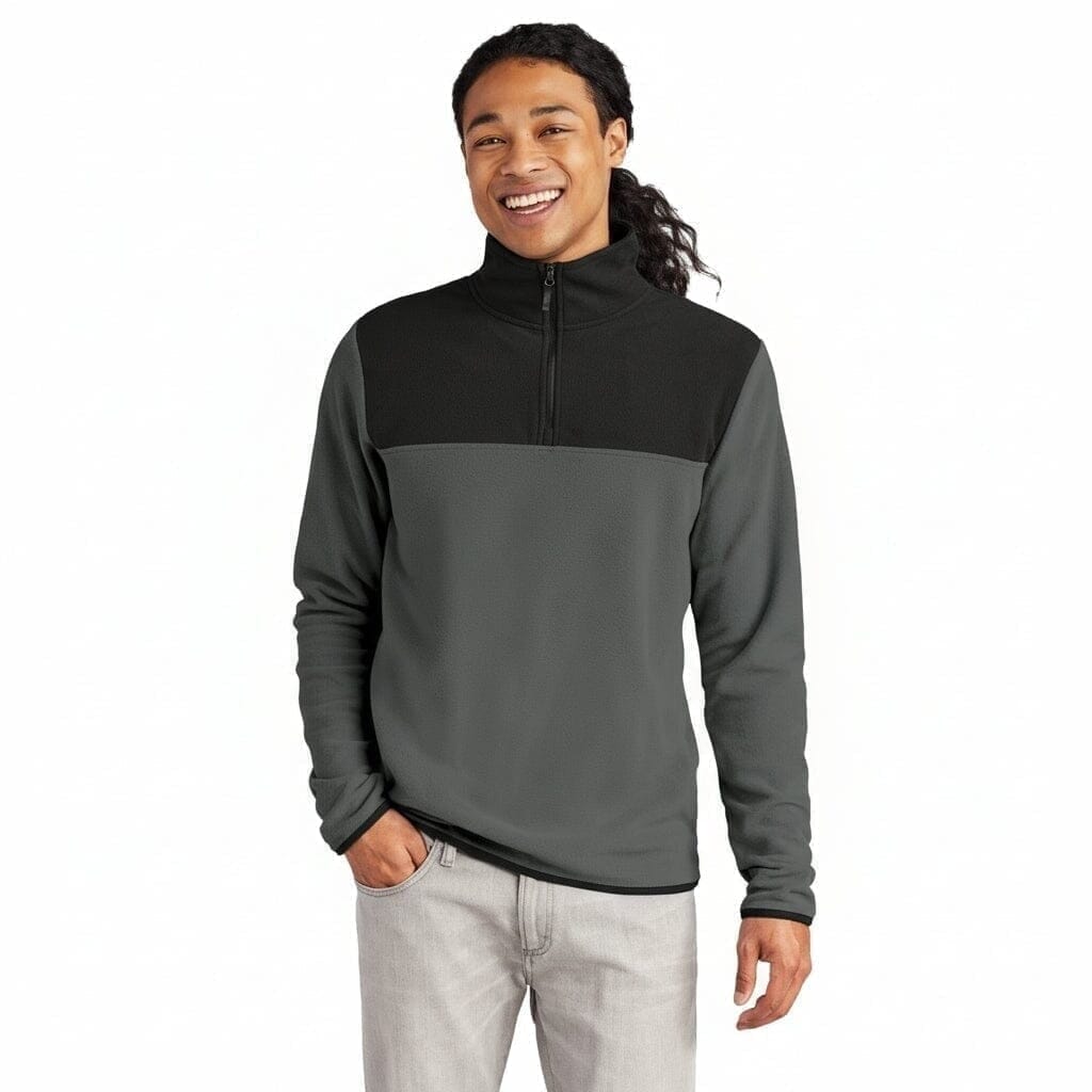 Glacier 1/4-Zip Fleecejacke Vandhlr Asphaltgrau/ Schwarz S 