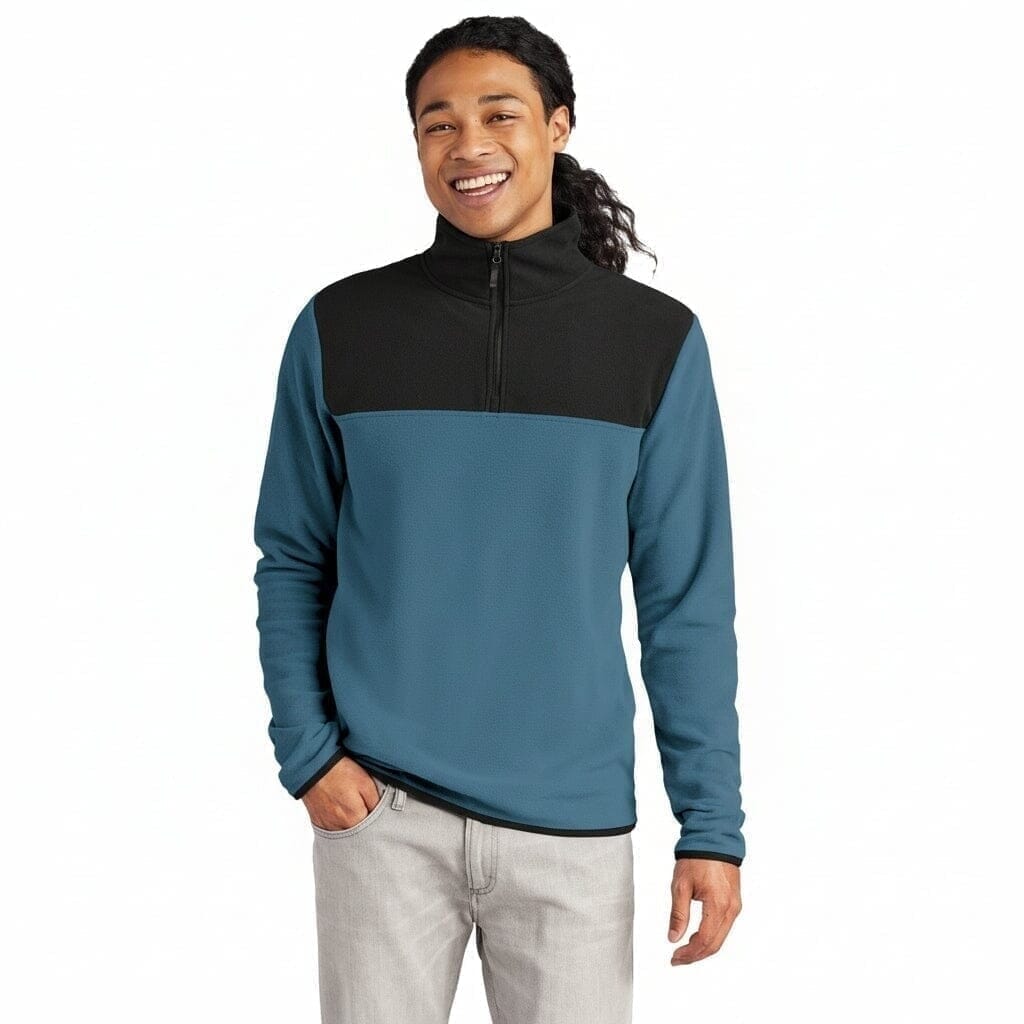 Glacier 1/4-Zip Fleecejacke Vandhlr Schattenblau/ Schwarz S 