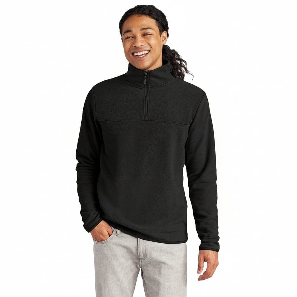 Glacier 1/4-Zip Fleecejacke Vandhlr Schwarz S 