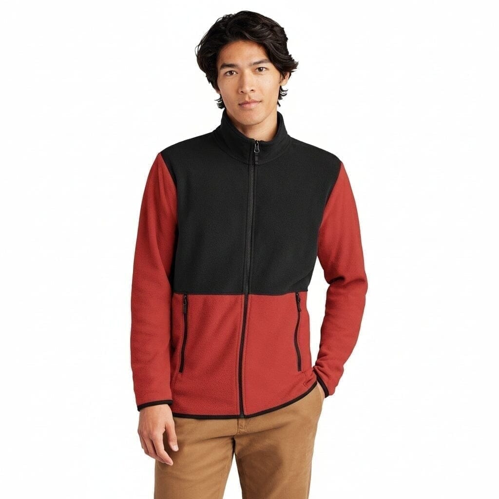 Glacier Fleecejacke Mit Reißverschluss Vandhlr Wutrot/Schwarz S 