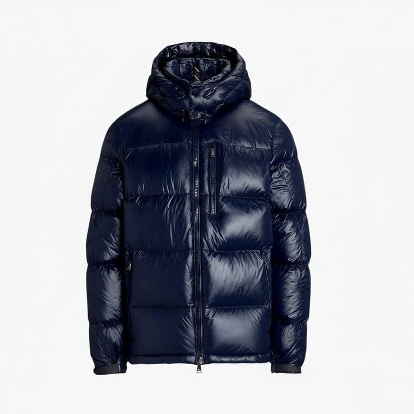 Gorham Glänzende Daunenjacke Vandhlr Kollektion Marine Glänzend S 