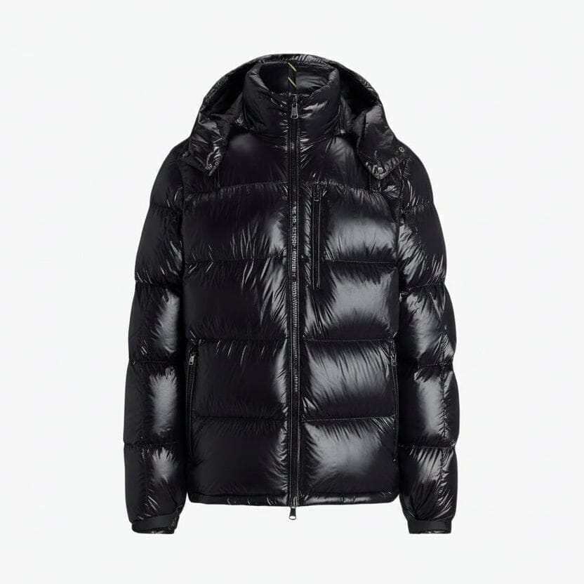 Gorham Glänzende Daunenjacke Vandhlr Polo Schwarz Glänzend S 