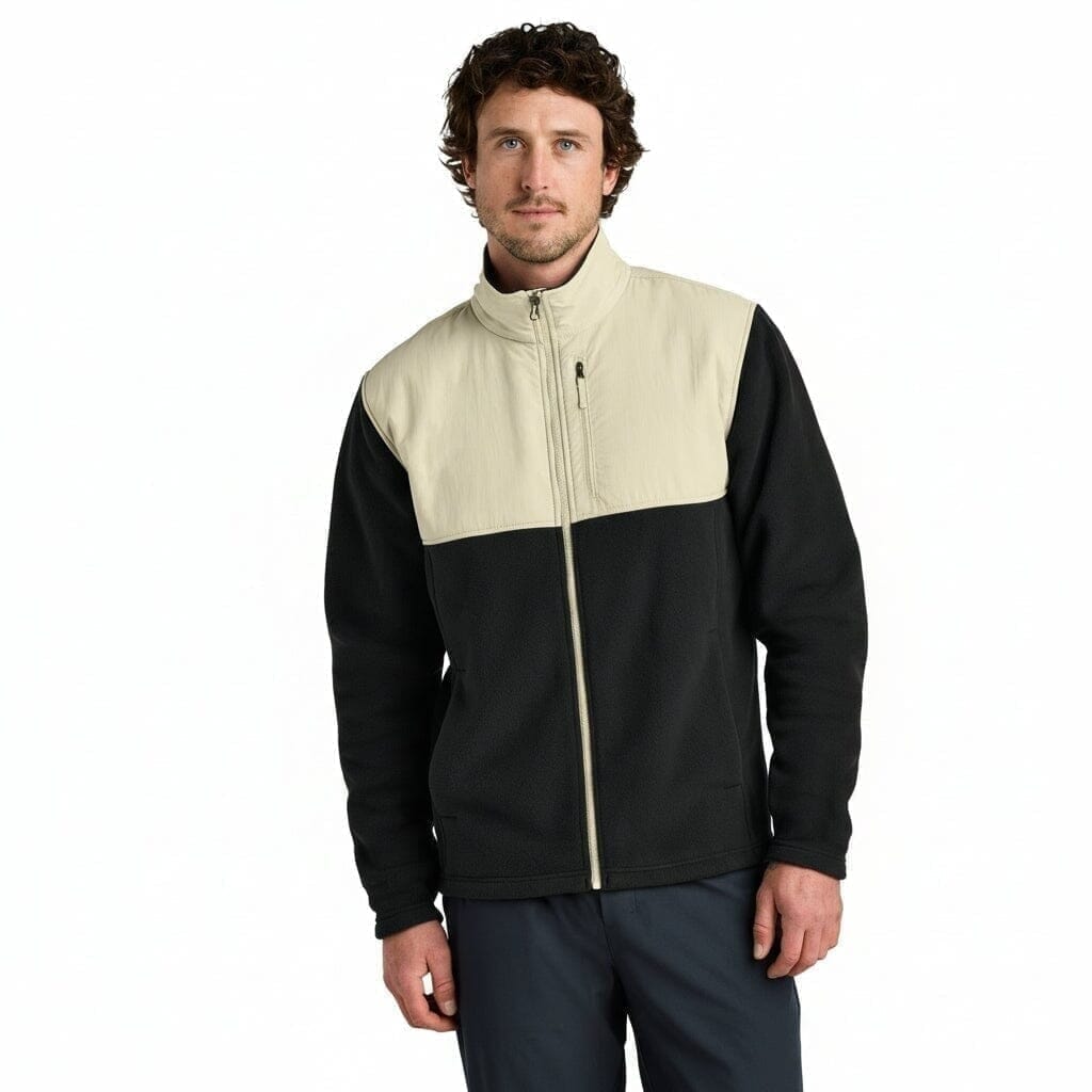 Highest Peak Fleecejacke Mit Reißverschluss Vandhlr New Taupe Grün / Schwarz S 