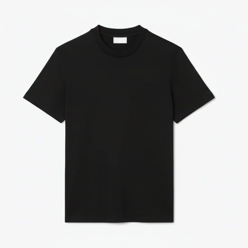 Jacquard Piqué T-SHIRT Mit Markenschriftzug Vandhlr Schwarz S 