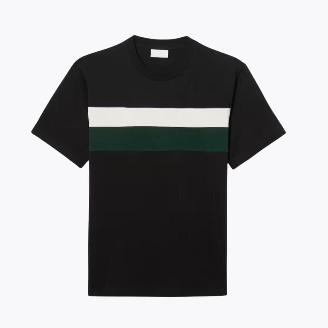 Jersey Colour-Block T-SHIRT Vandhlr Schwarz / Weiß / Grün S 