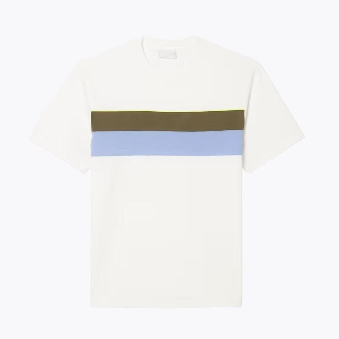 Jersey Colour-Block T-SHIRT Vandhlr Weiß / Khakigrün / Lila S 