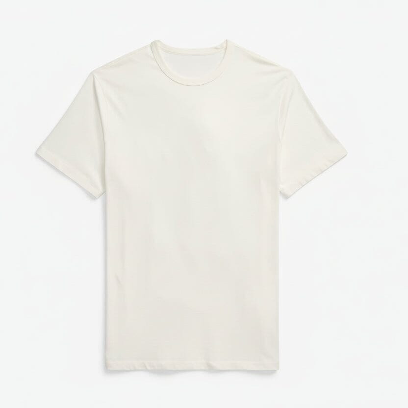 Jersey Rundhals T-SHIRT Vandhlr Creme S 