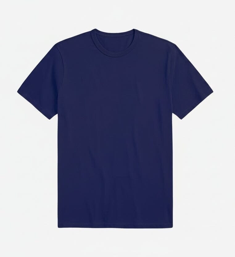 Jersey Rundhals T-SHIRT Vandhlr Marineblau S 