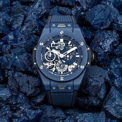Keramik Blau 45mm Herrenchronograph Vandhlr 