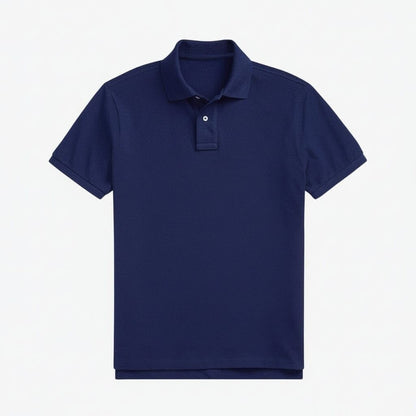 Klassisches Mesh Poloshirt Vandhlr Marine/Rot S 