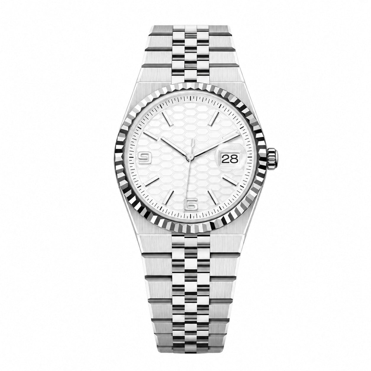 Land-Dweller 127334 "weißes Zifferblatt" 40mm Vandhlr 