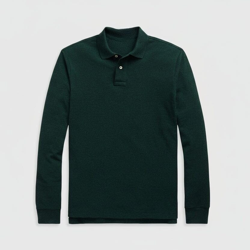 Langarm-Poloshirt Aus Mesh-Baumwolle Vandhlr 