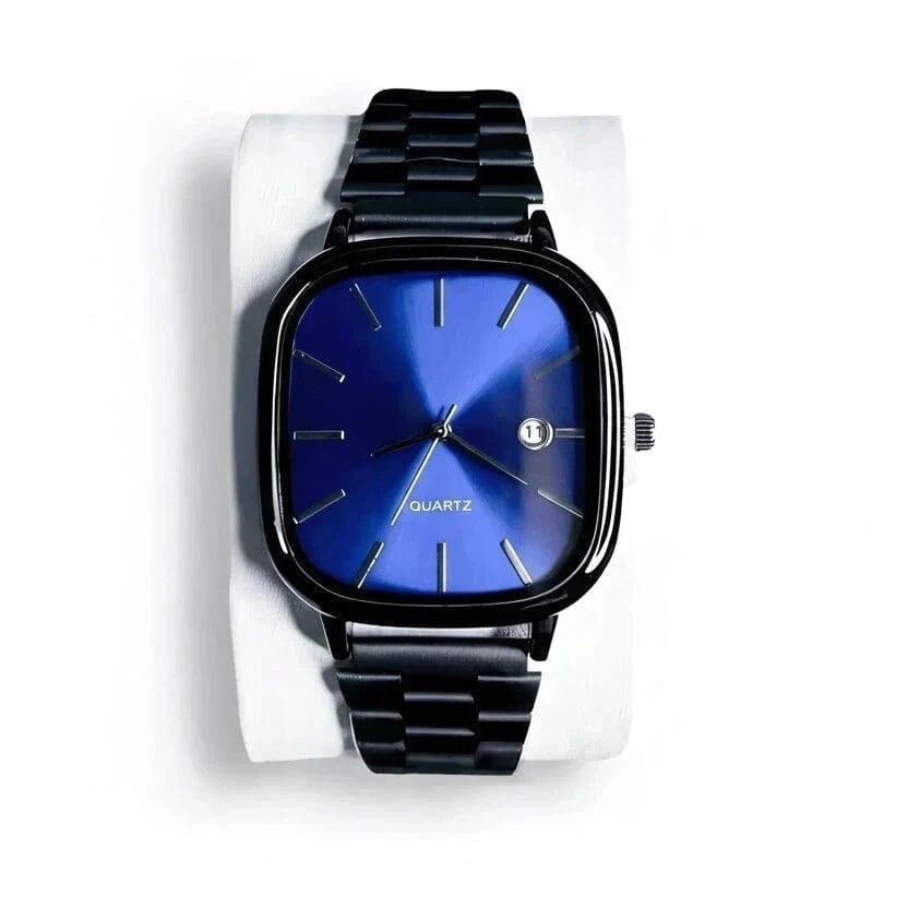 Luxuriöse 36mm Armbanduhr - Wasserdicht | Edelstahl Vandhlr Blau 