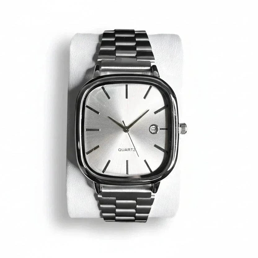 Luxuriöse 36mm Armbanduhr - Wasserdicht | Edelstahl Vandhlr Silber 