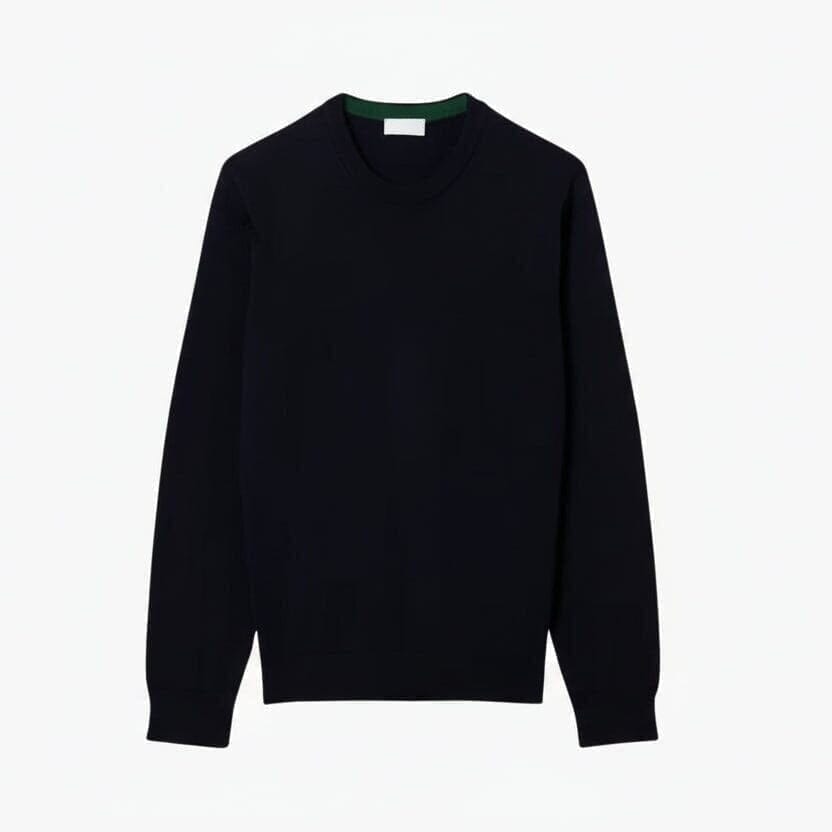 Merinowolle Pullover Mit Rundhalsausschnitt Vandhlr Mitternachtsblau S 
