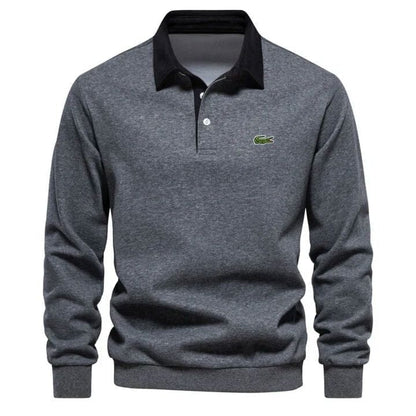 Modern Polo Sweatshirt - Räumungsverkauf Vandhlr Dunkelgrau S 