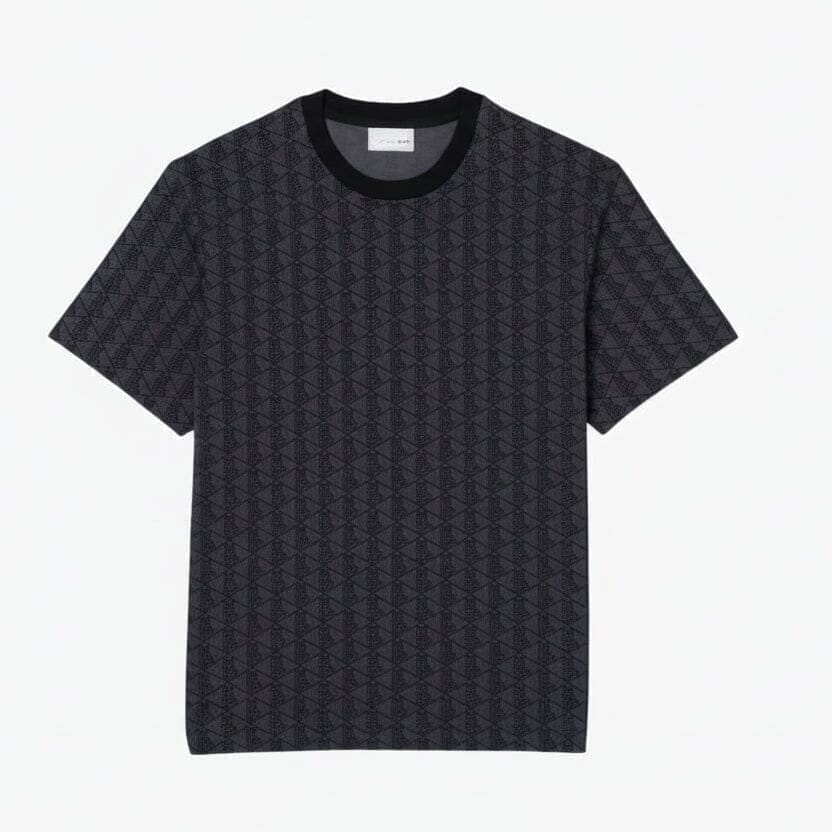 Monogramm Jersey T-SHIRT Vandhlr Dunkelgrau / Schwarz S 