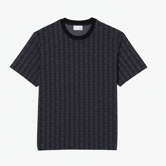 Monogramm Jersey T-SHIRT Vandhlr Dunkelgrau / Schwarz S 