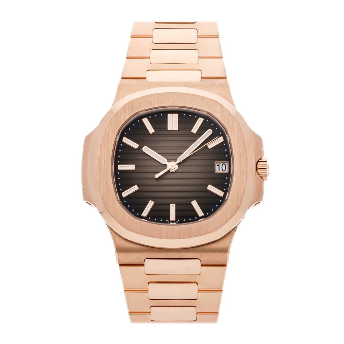 Nautilus Chronograph 5980/1R-001 Roségold Schwarzes Zifferblatt Vandhlr 