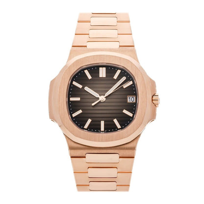 Nautilus Chronograph 5980/1R-001 Roségold Schwarzes Zifferblatt Vandhlr 