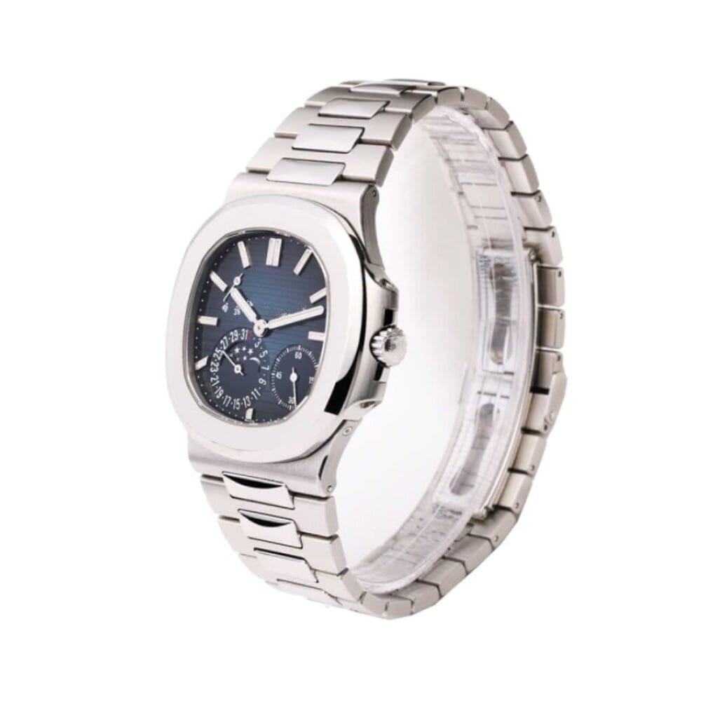 Nautilus Stahl Blaues Zifferblatt Mondphase 5712/1A-001 Vandhlr 