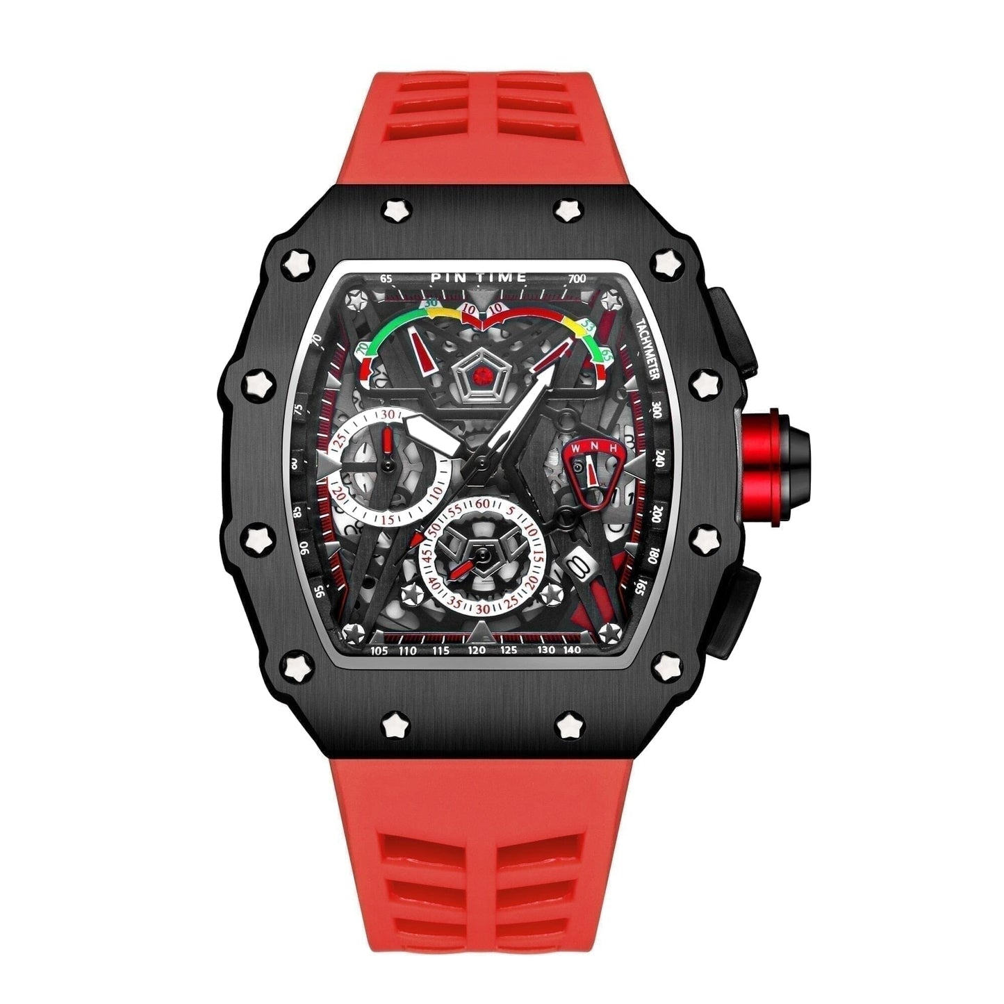 Pintime 42mm Smartwatch Vandhlr Rot 