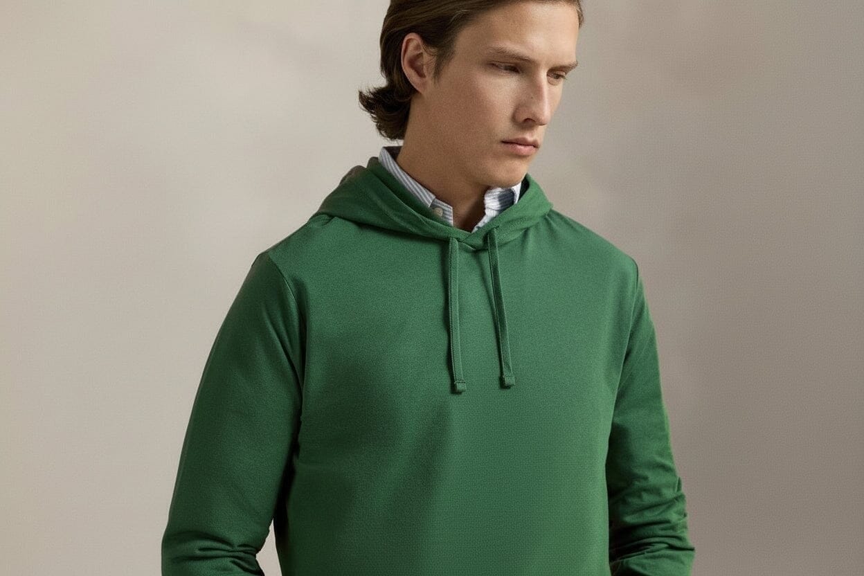 Polo Bear Jersey Kapuzen-T-Shirt Vandhlr Verwaschengrün S 