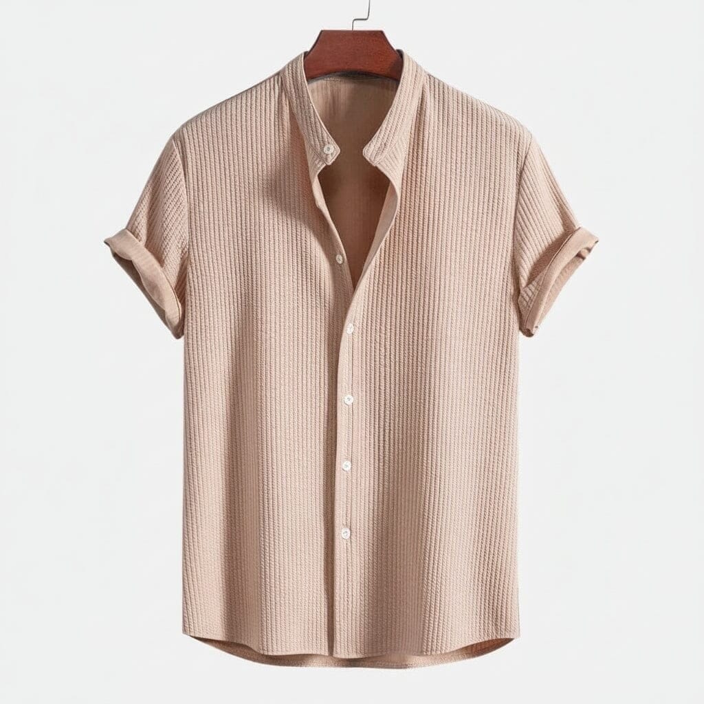 Polo Hampton Kragen Hemd Vandhlr Dunkelbeige S 