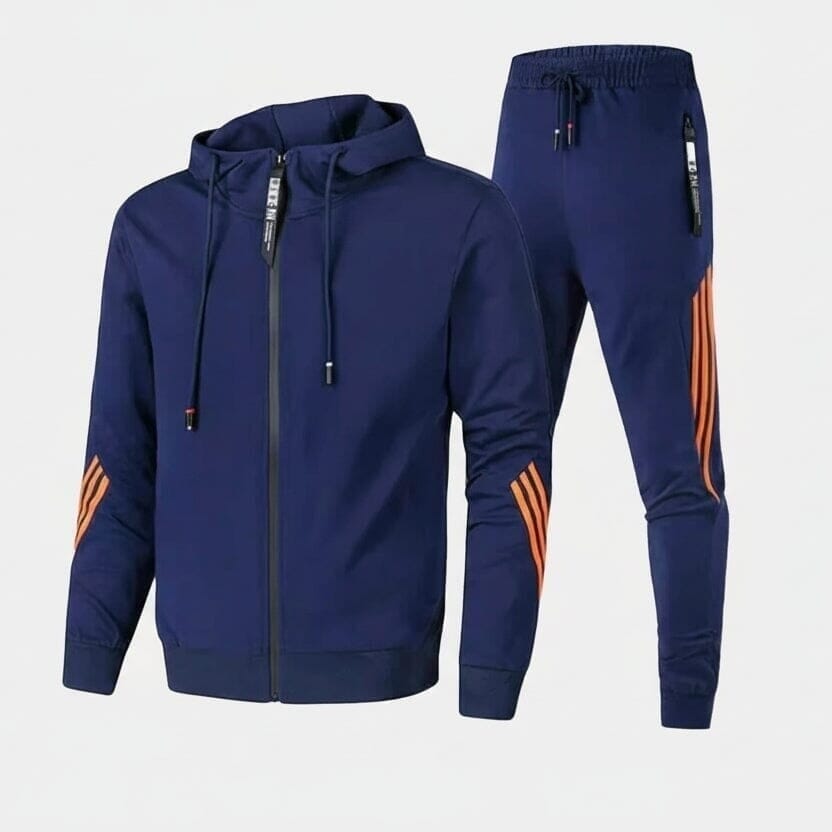 Premium Baumwoll-Hoodie Vandhlr Blau S 