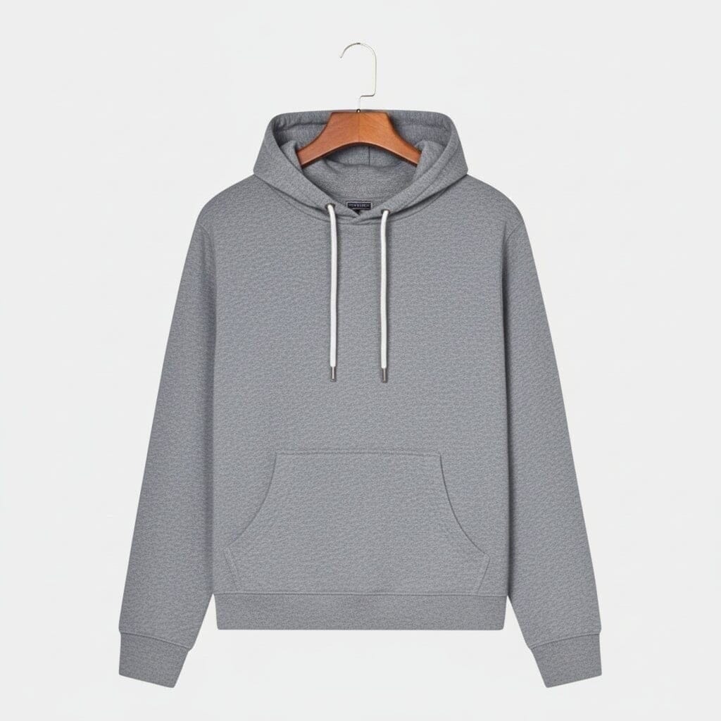 Premium Baumwoll-Hoodie Vandhlr Hellgrau S 