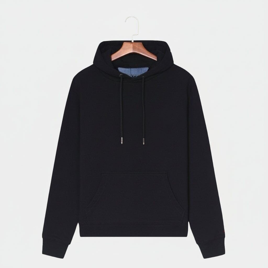 Premium Baumwoll-Hoodie Vandhlr Schwarz S 
