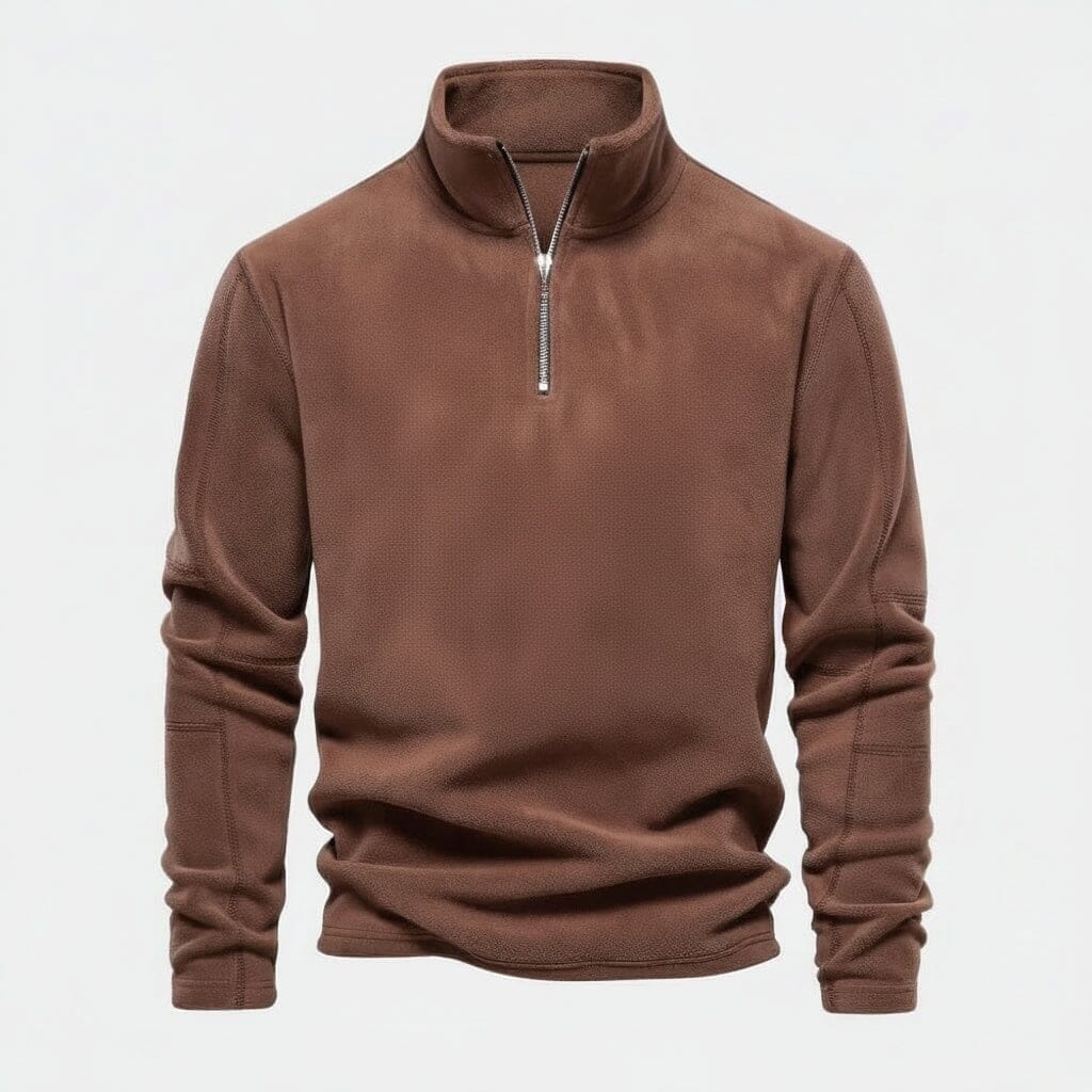 Prestige Zopfmuster Wollpullover Vandhlr Braun S 