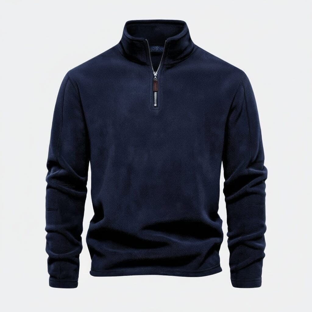 Prestige Zopfmuster Wollpullover Vandhlr Dunkelblau S 