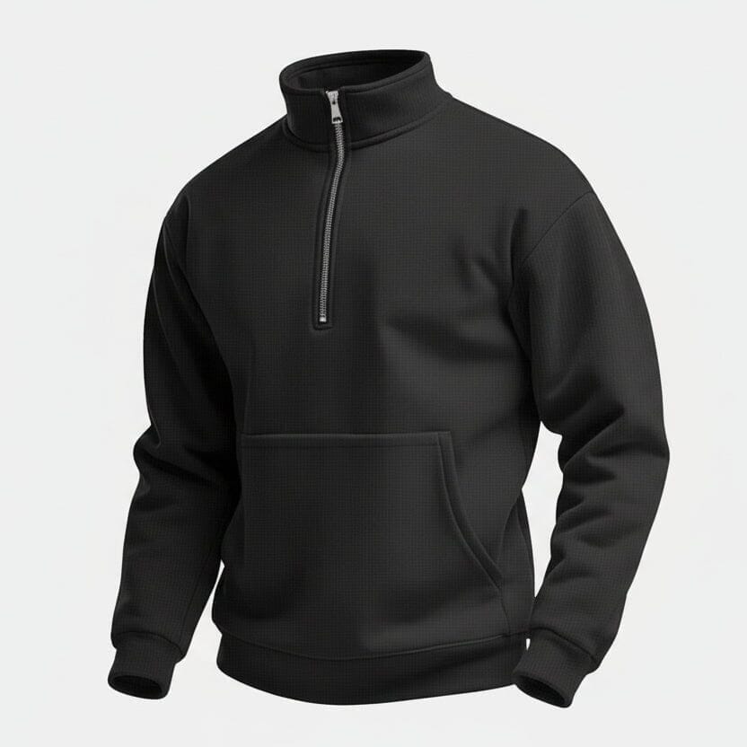 Pullover Mit Halbem Reißverschluss Vandhlr Schwarz S 