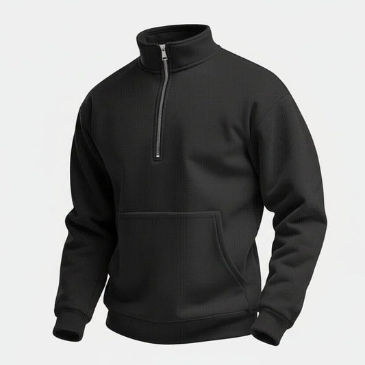 Pullover Mit Halbem Reißverschluss Vandhlr Schwarz S 