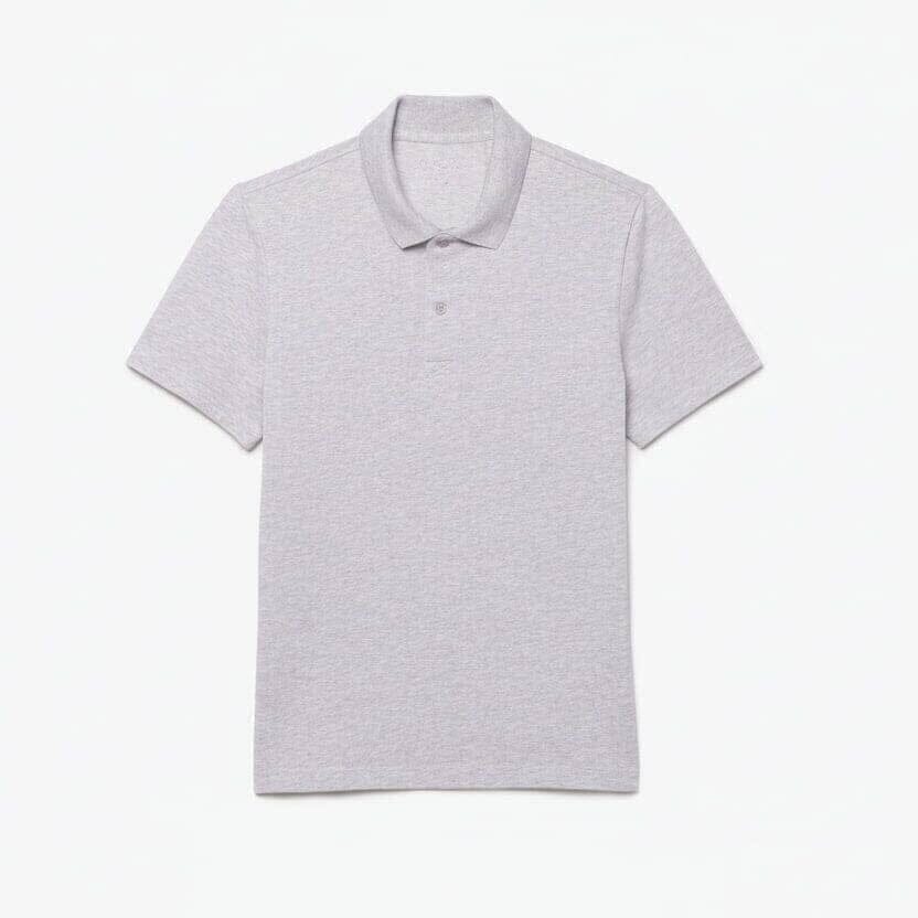 Regular Fit Poloshirt Aus Baumwoll-Mix Vandhlr Grau S 